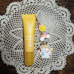 Adorable Mango Lip Gloss & Keychain Duo